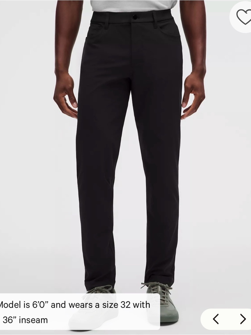 lululemon ABC Pant Men’s black size 32